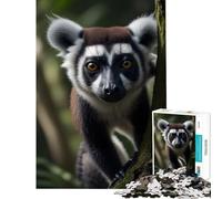 1000 Pieces Puzzles for Adults Lemurs Animal Primates Family Game for Educational Game Challenge Toy Great Gifts And Toys Stress Reliever (Size 75x50cm)