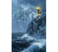 1000 Pieces Puzzles for Adults - Lighthouse in the Rain Funny Puzzles Educational Toys for Boys and Girls