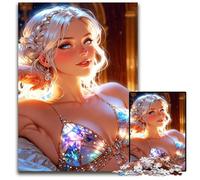 1000 Pieces Puzzles for Adults Lilly Stunning Human GirlWooden Jigsaw Brain Teaser Home Decor Perfect 1000 PCS(75x50cm)