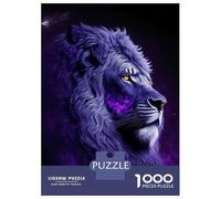 1000 Pieces Puzzles for Adults Lion King Purple Adult Puzzles Brain Teaser Game Enhance Memory Unique Gifts for Birthday And Christmas 52x38cm/1000pcs
