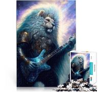 1000 Pieces Puzzles for Adults Lion Rockstar Made of cardboard for age 14+ Staycation Kill time Gift ideas。size:26x38cm/10.24x14.96inch