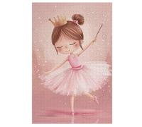 1000 Pieces Puzzles for Adults - Little Ballerina Girl Dancing Puzzles Beginners Puzzle Toys, Spend Time to Get A Sense of Accomplishment for Home Decor