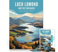 1000 Pieces Puzzles for Adults Loch Lomond National Park Smooth Joint Fun Brain Skill Play Casual Game Time Birthday Fun Play (38x26cm)