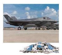 1000 Pieces Puzzles for Adults Lockheed Martin F35 Jet Square Puzzle for Adults & Paper Puzzles Home Decor 38x26cm/1000pcs