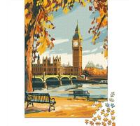 1000 Pieces Puzzles for Adults London Autumn Scenery-1 Puzzles for Adults Hands-on Game But Fun And Humorous Parent-child Interaction 52x38cm/1000pcs