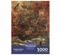 1000 Pieces Puzzles for Adults Lone Ship Sails The Ocean Jigsaw Puzzle Family Games Difficult Hard Unique Gifts for Birthday And Christmas 70x50cm/1000pcs