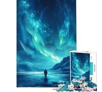 1000 Pieces Puzzles for Adults Lonely in Northern Lights Family Game for Educational Game Challenge Toy Great Gifts And Toys Stress Reliever (Size 38x26cm)