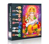 1000 Pieces Puzzles for Adults Lord Ganesha,Hard Difficult Challenging Jigsaw Puzzles Hindu Ganesha Ganpati Painting Puzzle Games for Adults 20"x28"
