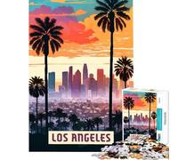 1000 Pieces Puzzles for Adults Los Angeles Relaxing Games for Educational Game Challenge Toy Secret Santa Gifts Analysis And Logic (size 38x26cm)