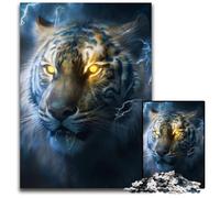1000 Pieces Puzzles for Adults Magic Tiger cardboard Jigsaw Puzzles Interactive Family Game, Brain Challenge, Educational Toy 26X38CM/10.23x14.96inch
