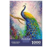 1000 Pieces Puzzles for Adults Magnificent Peacock Adult Puzzles Brain Teaser Game Enhance Memory Unique Gifts for Birthday And Christmas 38x26cm/1000pcs