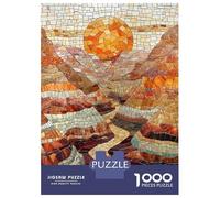 1000 Pieces Puzzles for Adults Majestic Canyon Sunset Art Jigsaws for Adults Relax Games Enhance Memory Unique Gifts for Birthday And Christmas 70x50cm/1000pcs