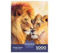 1000 Pieces Puzzles for Adults Majestic Love Lion Couple Jigsaw for Adults Anti-Stress Toys Difficult Hard Difficult And Challenge 70x50cm/1000pcs