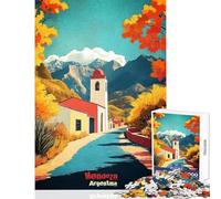 1000 Pieces Puzzles for Adults Mendoza Argentina Art Poster Educational Games Suitable for Couples Home Decoration Toys Birthday Present,Travel Gifts, (38x52cm)