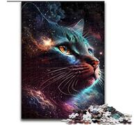 1000 Pieces Puzzles for Adults Meowt of This World Wooden Jigsaw Puzzles Challenging & Entertaining, Family Activity Size 50X75CM