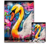 1000 Pieces Puzzles for Adults Mgraffiti Painting Yak Challenging Puzzles Interactive Family Game, DIY Home Decor Brain Challenge Gift 26X38CM/10.23x14.96inch