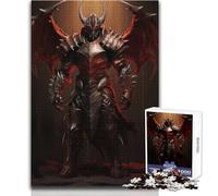 1000 Pieces Puzzles for Adults Mighty Dragon Knight Unwind during Free Time Clean Cut Seamless Interlock Toy Size 38x52cm