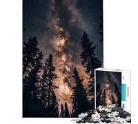 1000 Pieces Puzzles for Adults Milky Way through The Trees Puzzles for Adults Hands-on Game Analysis And Logic Unique Gifts for Birthday And Christmas (Size 38x52cm)