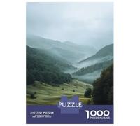 1000 Pieces Puzzles for Adults Misty Mountain Valley Teenager Puzzles Brain Teaser Game Home Decoration for Is Ideal As A Gift 38x26cm/1000pcs