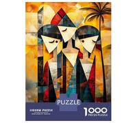 1000 Pieces Puzzles for Adults Modern Cubist Vision of The Three Graces Jigsaws for Adults Relax Games Enhance Memory Unique Gifts for Birthday And Christmas 38x26cm/1000pcs