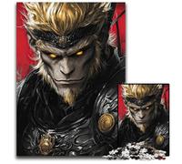 1000 Pieces Puzzles for Adults Monkey King Sun Wukong Impossible Jigsaw Puzzles for Adults Perfect for Teenagers Family Bonding Brain Teaser DIY Home Decor Gift 1000 PCS(38x26cm)