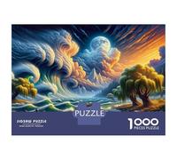 1000 Pieces Puzzles for Adults Moonlit River Adventure Jigsaw Puzzle Hands-on Game Home Decoration Unique Gifts for Birthday And Christmas 52x38cm/1000pcs