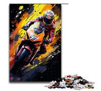 1000 Pieces Puzzles for Adults Motogp by SplattersLots of Coloured Clouds in The Sky Decompressing Intellectual Educational Toy Gifts Ideas 75x50cm