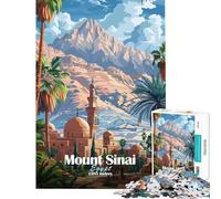 1000 Pieces Puzzles for Adults Mount Sinai Egypt Poster Jigsaw for Adults Toy Wall Decor But Fun And Humorous Birthday And Unique Gifts (Size 38x52cm)
