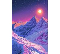 1000 Pieces Puzzles for Adults - Mountain In Moonlight Puzzle Family Game Adult Decompression Child Education Gift for Intellective Educational Game,Gift