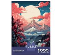 1000 Pieces Puzzles for Adults Mountain Serenity at Sunset Puzzle for Adults Toy Wall Decor Analysis And Logic Unique Gifts for Birthday And Christmas 52x38cm/1000pcs