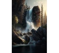 1000 Pieces Puzzles for Adults - Mountain Waterfall Colorful Puzzle with Stunning Artwork - for Lasting Fun and Display - Challenging Brain Exercise, for Puzzle Lovers