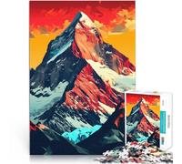 1000 Pieces Puzzles for Adults Mountains of the Mind Pop Art Expression Mustermontage Tolles Geschenk für Spiele38x26cm