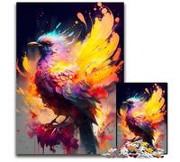 1000 Pieces Puzzles for Adults Mystical Phoenix Abstract Puzzles for Adults Ideal for Lover, Perfect Christmas, New Year, Valentine's Gift 26X38CM/10.23x14.96inch