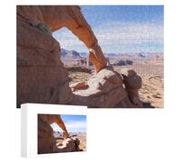 1000 Pieces Puzzles for Adults - Natural Stone Arch with A View of A Desert Landscape Puzzles for Family Games, Puzzle for Gifts, Funny Puzzle for Education