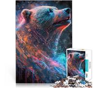 1000 Pieces Puzzles for Adults Nebula Bear Train your brain and hands 38x52cm is ideal as gifts for the whole family for Age 14 Years Up