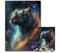 1000 Pieces Puzzles for Adults Nebula Tiger cardboard Jigsaw Puzzles for Adults Perfect Home Or Office Decor, Ideal 26X38CM/10.23x14.96inch