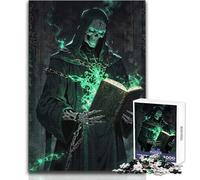 1000 Pieces Puzzles for Adults Necromancer's Forbidden Tome Unwind during Free Time Clean Cut Seamless Interlock Toy Size 50x75cm