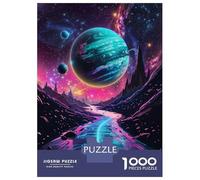 1000 Pieces Puzzles for Adults Neon Road Alien World Puzzle for Adults Toy Wall Decor Analysis And Logic Unique Gifts for Birthday And Christmas 52x38cm/1000pcs
