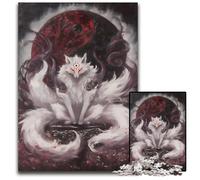 1000 Pieces Puzzles for Adults NineTailed Fox Yin Yang Difficult Puzzles for Adults Interactive Family Game Brain Challenge Educational Toy 1000 PCS(75x50cm)