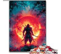 1000 Pieces Puzzles for Adults Ninja Under The Blood Moon Puzzle Challenging Brain Teaser for Teenagers, Perfect for Home Decor Or Gift (size 50x75cm)