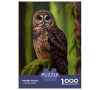 1000 Pieces Puzzles for Adults Northern Spotted Owl Puzzle for Adults Toy Wall Decor Analysis And Logic Unique Gifts for Birthday And Christmas 38x26cm/1000pcs