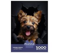 1000 Pieces Puzzles for Adults Norwich Terrier Teenager Puzzles Brain Teaser Game Home Decoration for Is Ideal As A Gift 38x26cm/1000pcs