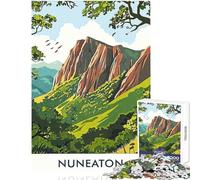 1000 Pieces Puzzles for Adults Nuneaton Landscape Educational Games Suitable for Couples Home Decoration Toys Birthday Present,Travel Gifts, (38x26cm)