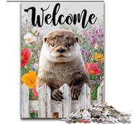 1000 Pieces Puzzles for Adults Otter in The Garden Jigsaw for Teenagers, Couples, And Friends for Birthdays, Christmas 50X75CM