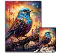 1000 Pieces Puzzles for Adults Painting Art Sparrow Difficult Puzzles for Adults Relax & Challenge Colorful Home Decor Art for Friends 1000 PCS(38x26cm)