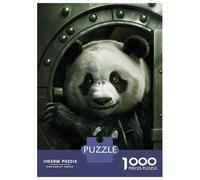 1000 Pieces Puzzles for Adults Panda Bank Cute Criminal Teenager Puzzles Brain Teaser Game Home Decoration for Is Ideal As A Gift 38x26cm/1000pcs