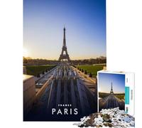 1000 Pieces Puzzles for Adults Paris France Brain Intelligence Challenge Addictive Toys Fun Games Family Activities Secret Santa Gifts (Size 75x50cm)
