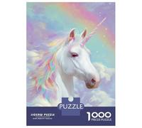 1000 Pieces Puzzles for Adults Pastel Unicorn Jigsaws for Adults Relax Games Enhance Memory Unique Gifts for Birthday And Christmas 38x26cm/1000pcs