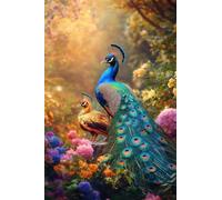 1000 Pieces Puzzles for Adults - Peacock in the Forest Funny Jigsaw Puzzles - Unique Brain Teaser, for Puzzle Enthusiasts