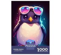 1000 Pieces Puzzles for Adults Penguin Shades And Dice Jigsaw for Adults Anti-Stress Toys Difficult Hard Difficult And Challenge 52x38cm/1000pcs